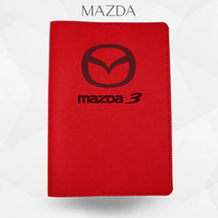 porte document mazda de couleur rouge