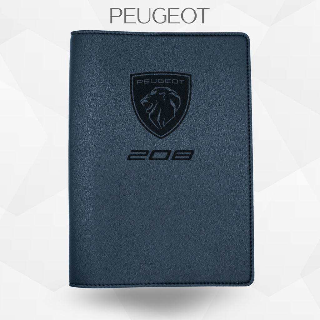 porte document peugeot 208 de couleur noir