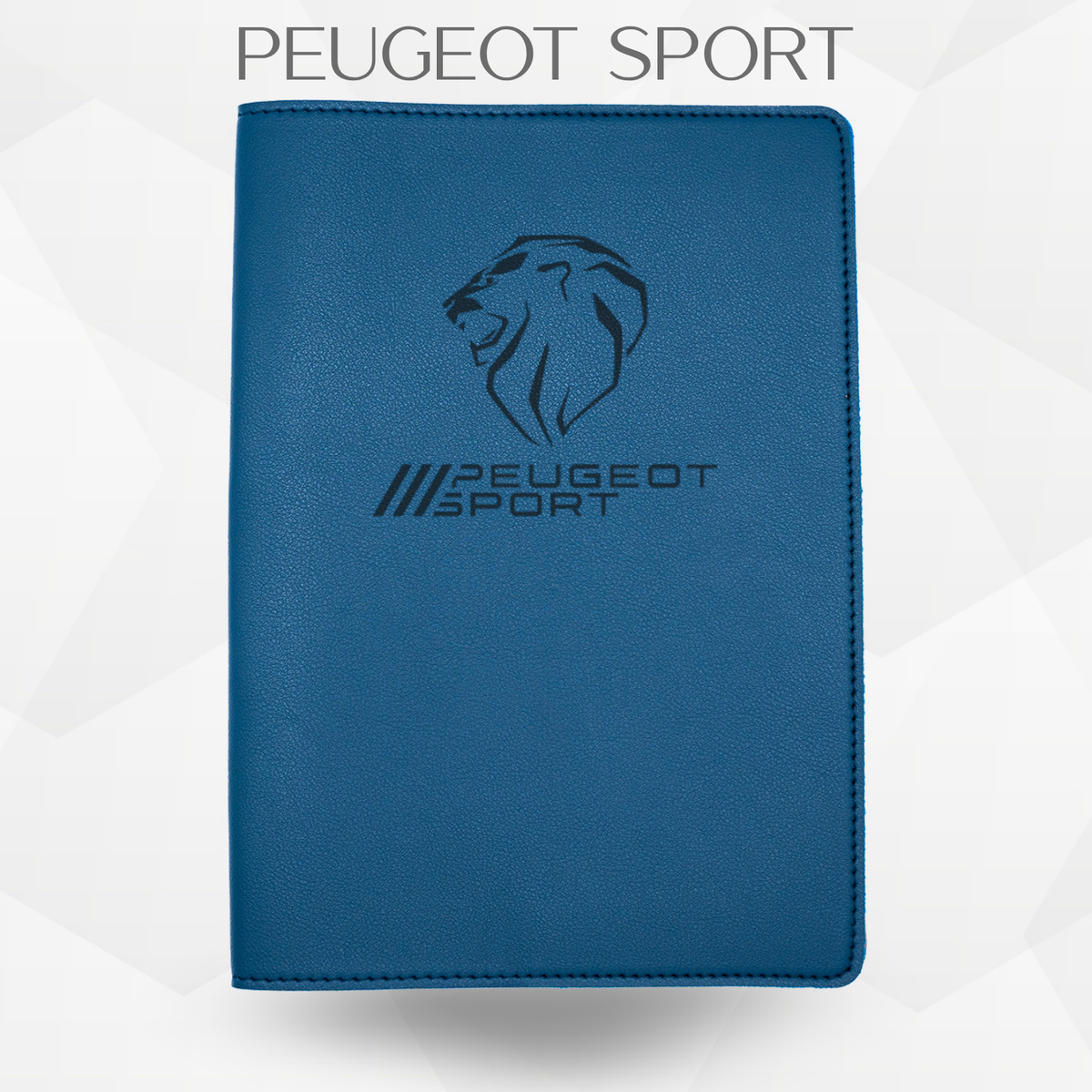 porte document peugeot sport de couleur en bleu