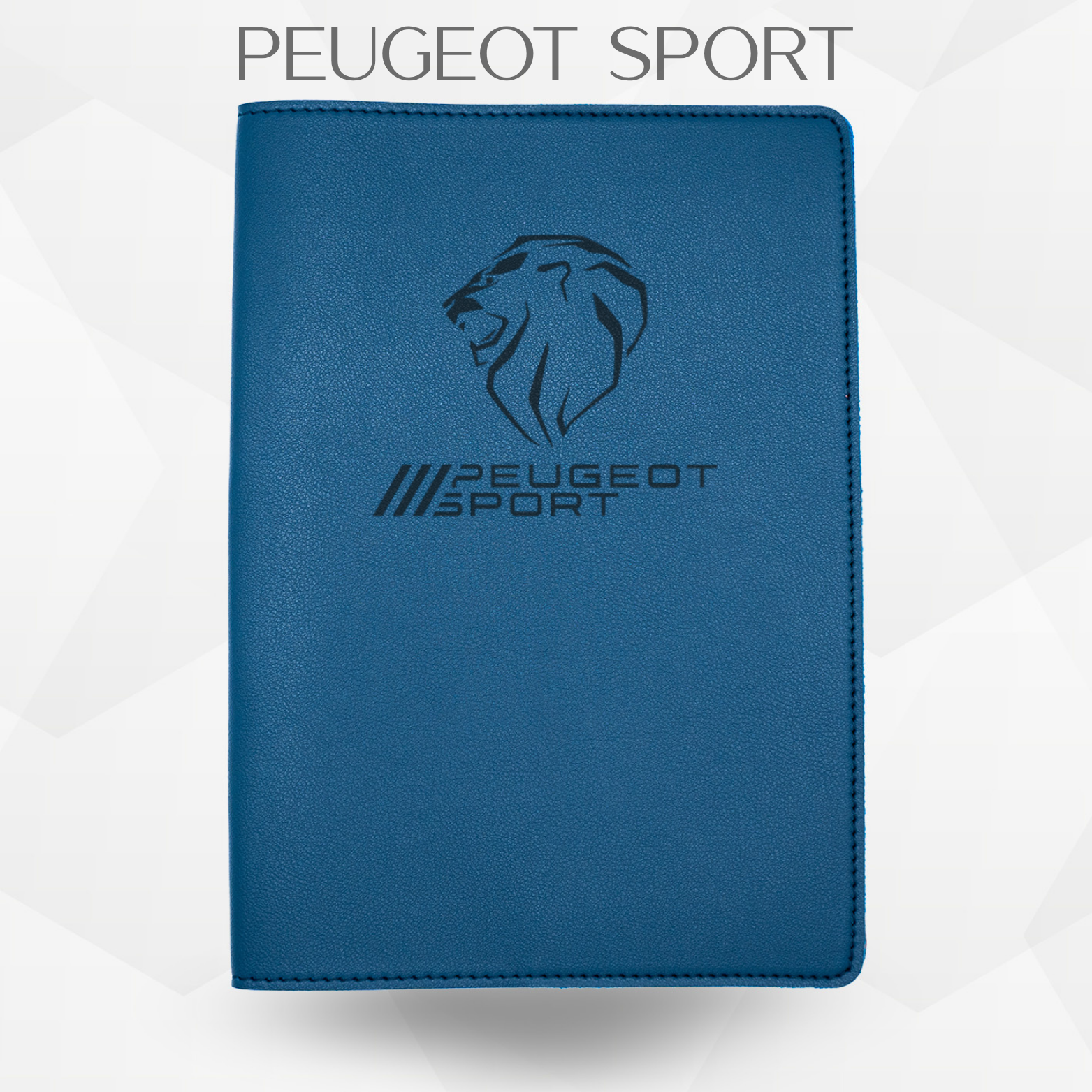 porte document peugeot sport de couleur en bleu