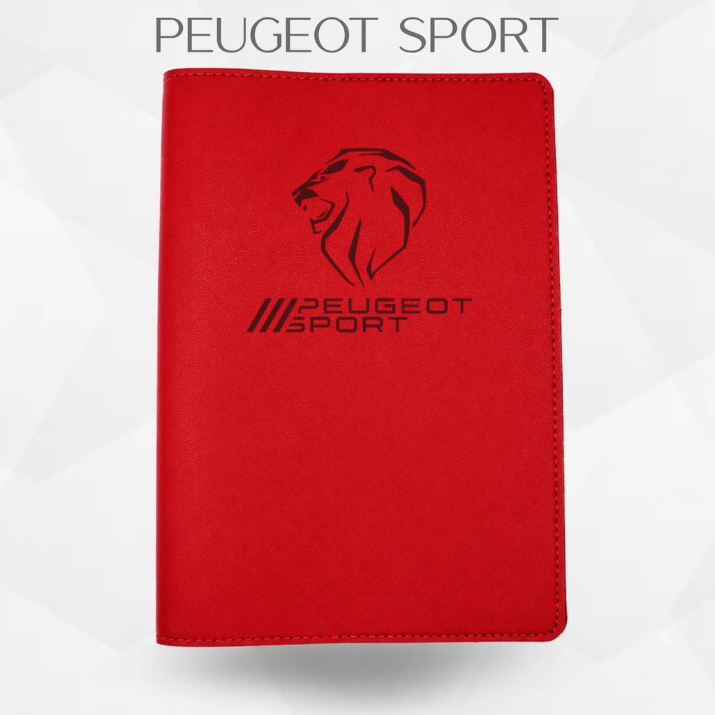 porte document peugeot sport de couleur en bleu