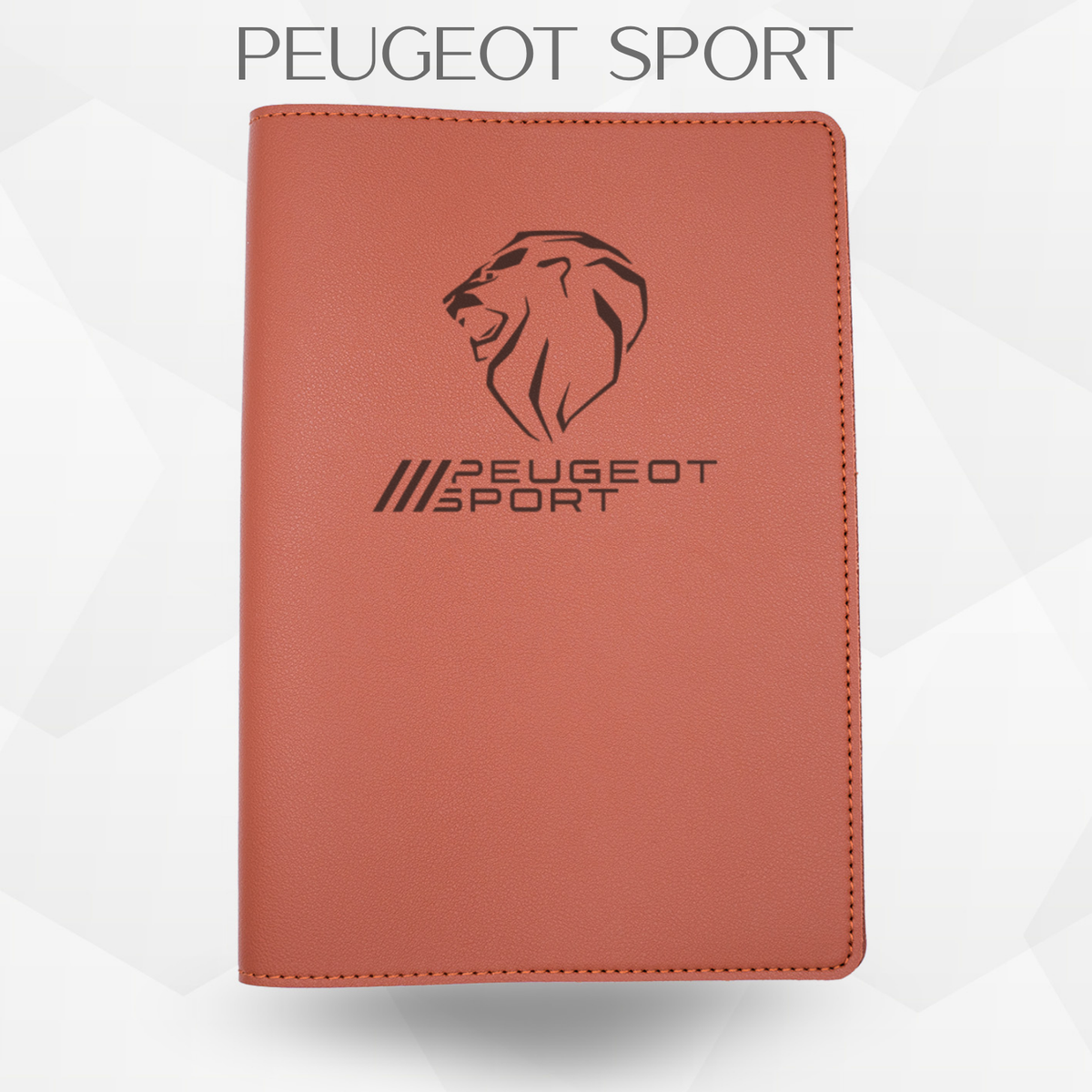 porte document peugeot sport de couleur marron