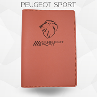 porte document peugeot sport de couleur marron
