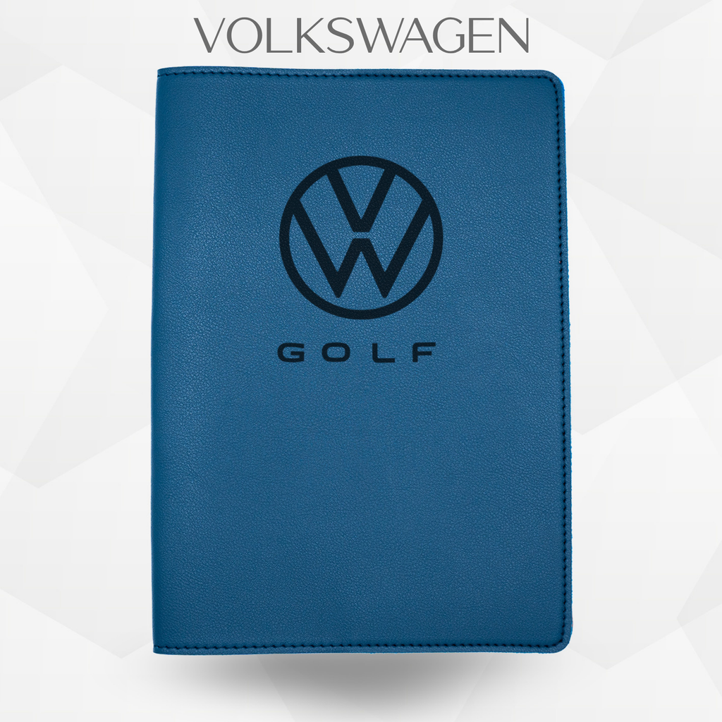 porte document volkswagen golf bleu