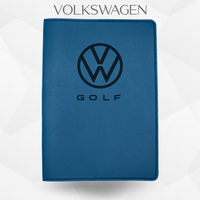 porte document volkswagen golf bleu