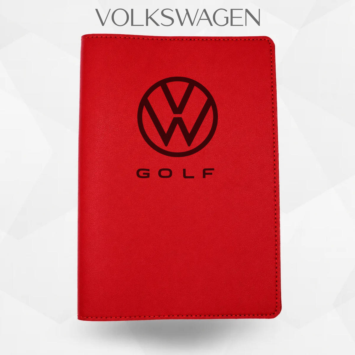 porte document volkswagen golf rouge