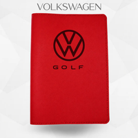 porte document volkswagen golf rouge