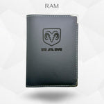 Porte carte grise RAM – étui simili cuir gravure laser Atelier Guillot