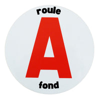 Scheibe A "Roule à Fond" – Magnetaufkleber