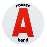 Scheibe A „Rothaarig an Bord“ – Magnetschild