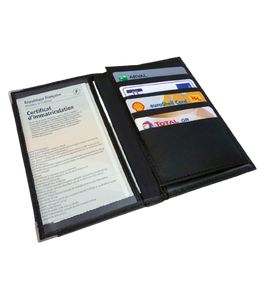 Emplacement pour assurance , permis , carte grise sur un porte carte grise ducati