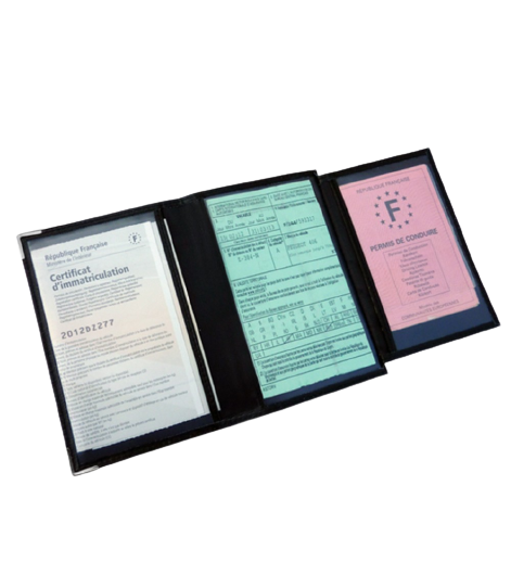 Protection de documents d'un porte carte grise ducati