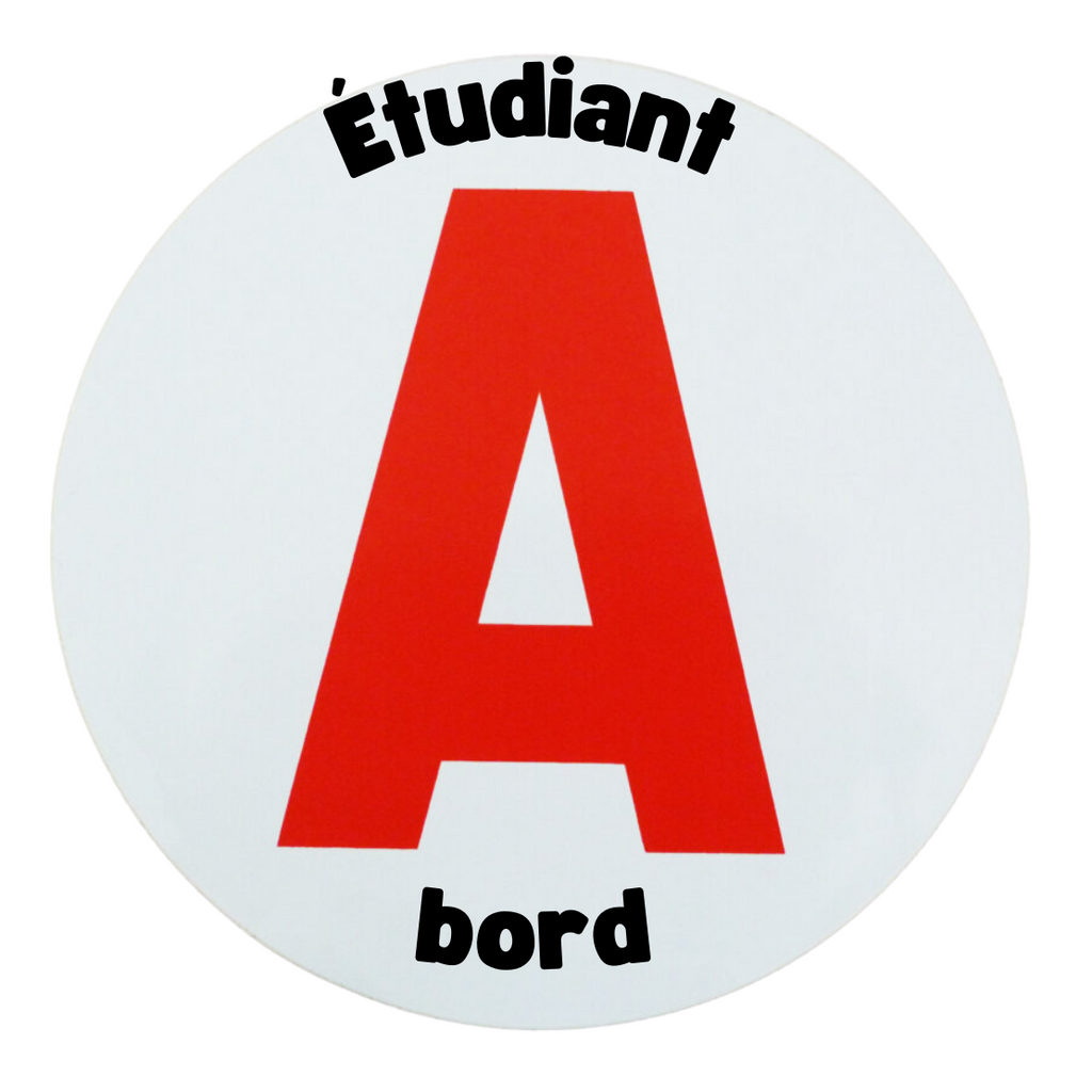 Disque A "Étudiant à bord" – Autocollant Magnétique