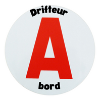 Scheibe A „Drifter an Bord“ – Magnetaufkleber