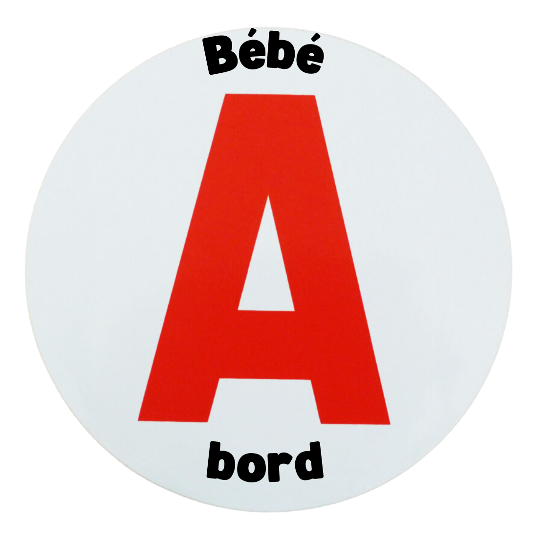 Disque A "Bébé à bord" – Autocollant Magnétique
