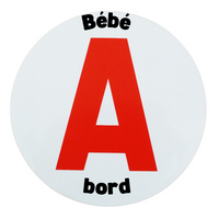 Scheibe A „Baby an Bord“ – Magnetaufkleber