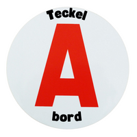 Scheibe A "Teckel an Bord" – Magnetaufkleber