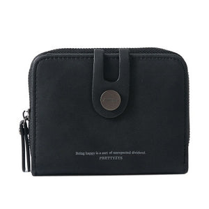 Porte Cartes Zippé Noir