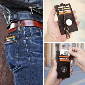 Porte Cartes Motard Cuir