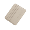porte cartes en cuir de couleur blanche