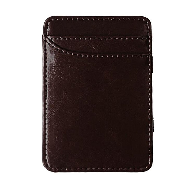 Porte cartes en cuir avec pince à billet