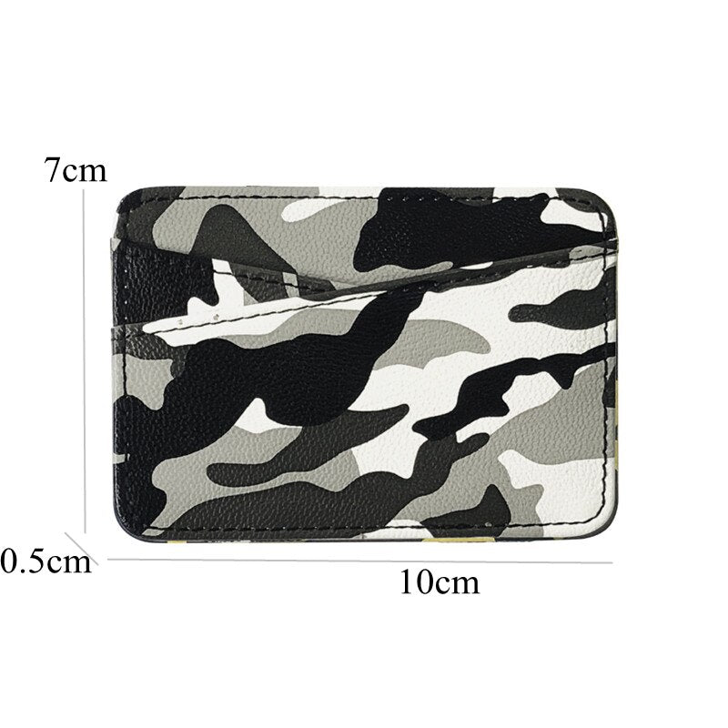 taille d'un porte cartes minimaliste en cuir