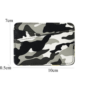 taille d'un porte cartes minimaliste en cuir