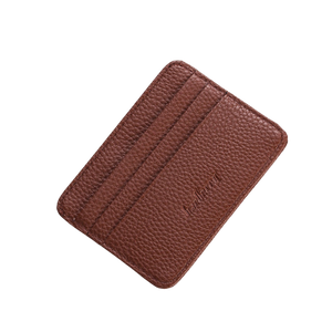 porte cartes en cuir marron