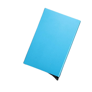 Porte Cartes Métal Bleu