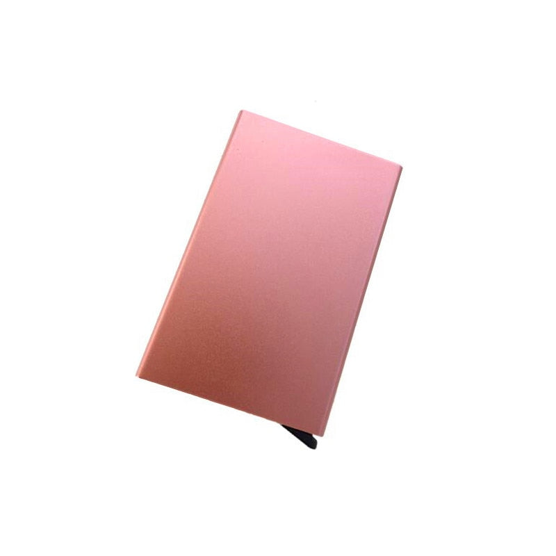 Porte Cartes Métal Rose