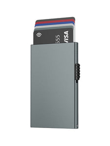 Porte Cartes Métal de couleur gris