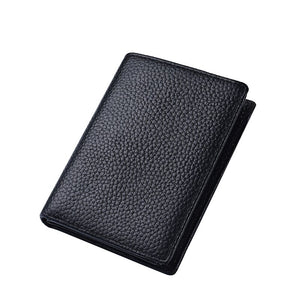 porte cartes en cuir grainé