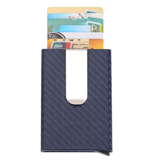 Porte Cartes Bleu