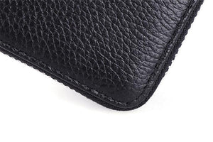 qualité du cuir d'un porte carte zippé