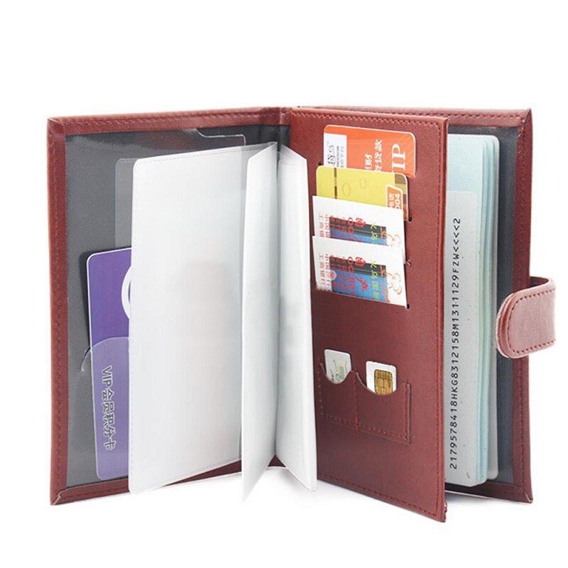 Porte carte grise de couleur marron