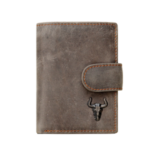 porte cartes en cuir avec un motif de taureaux