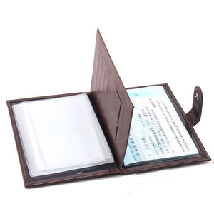 intérieur d'un porte carte grise 