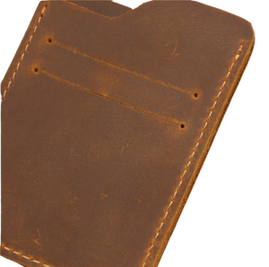 couture porte cartes en cuir pour homme