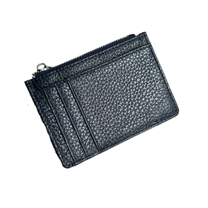 porte carte zippé en cuir