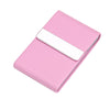 Porte Cartes de visite en cuir de couleur rose
