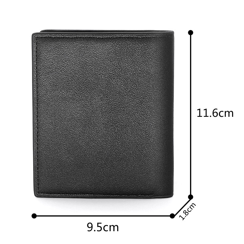 Taille d'un porte carte en cuir tête de mort