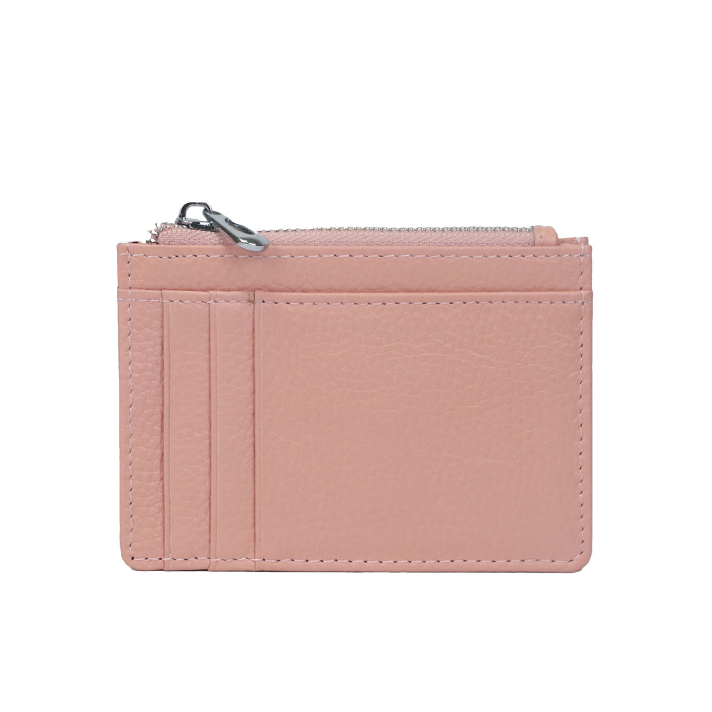 porte cartes en cuir avec fermeture zippé