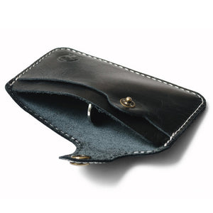 porte carte noir en cuir