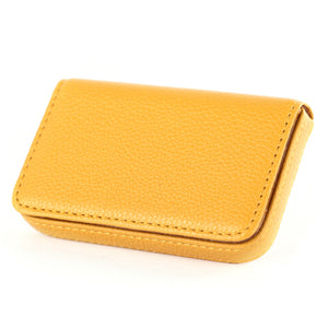 porte cartes de visite de couleur jaune