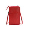 Porte Cartes Bandoulière de couleur  rouge