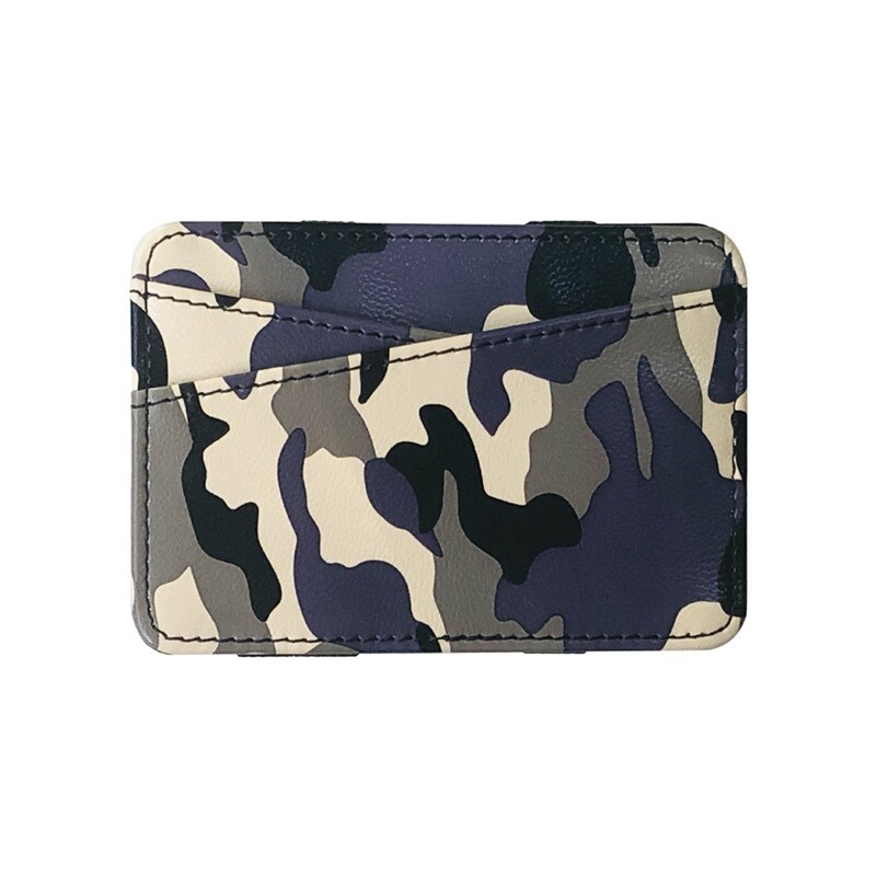 porte cartes en cuir de couleurs bleu 