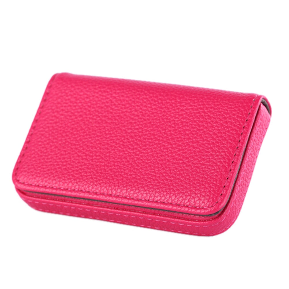 porte cartes de visite de couleur rose femme