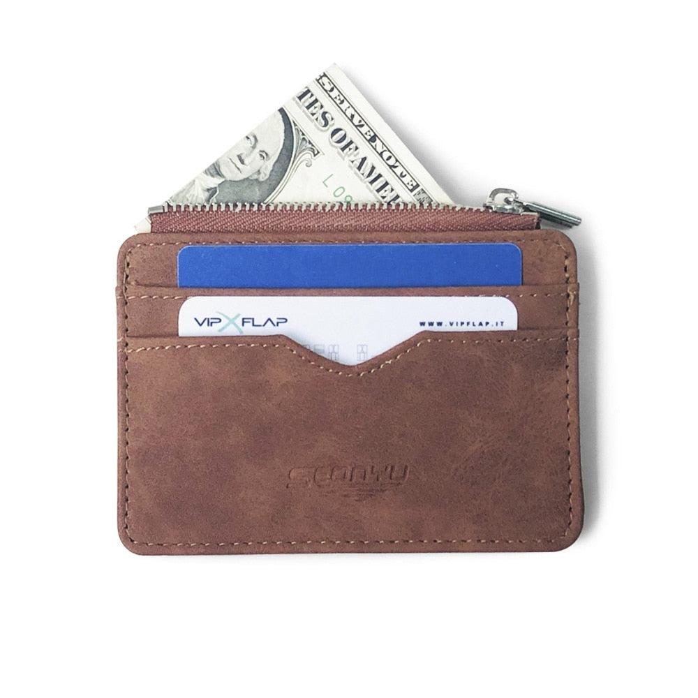 Porte Cartes Marron 