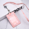 Porte Cartes Tour de Cou Rose
