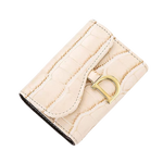 Charger l&#39;image dans la galerie, porte cartes en cuir pour femme de couleur blanche
